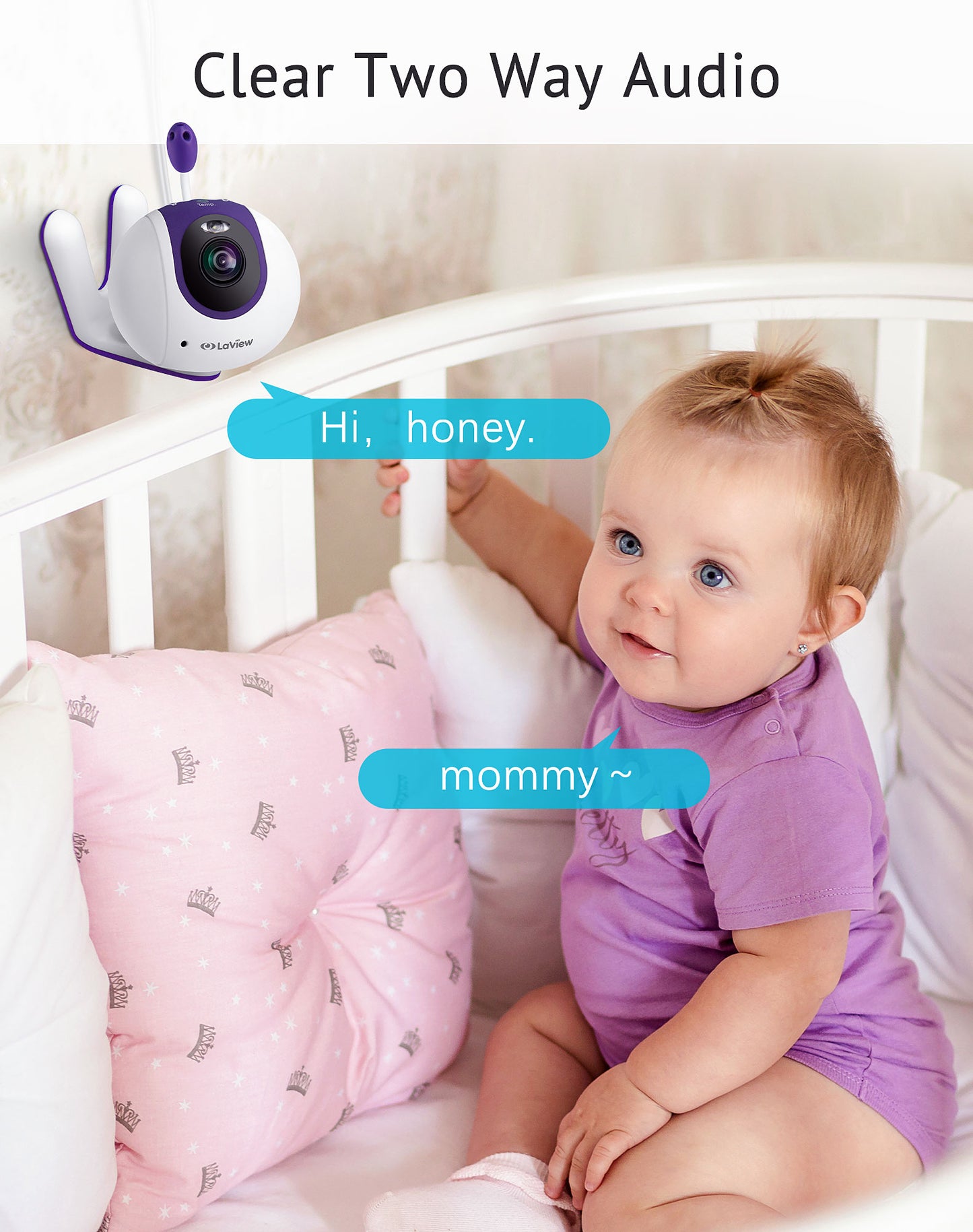 E1 Baby Monitor with temperature and humidity sensor
