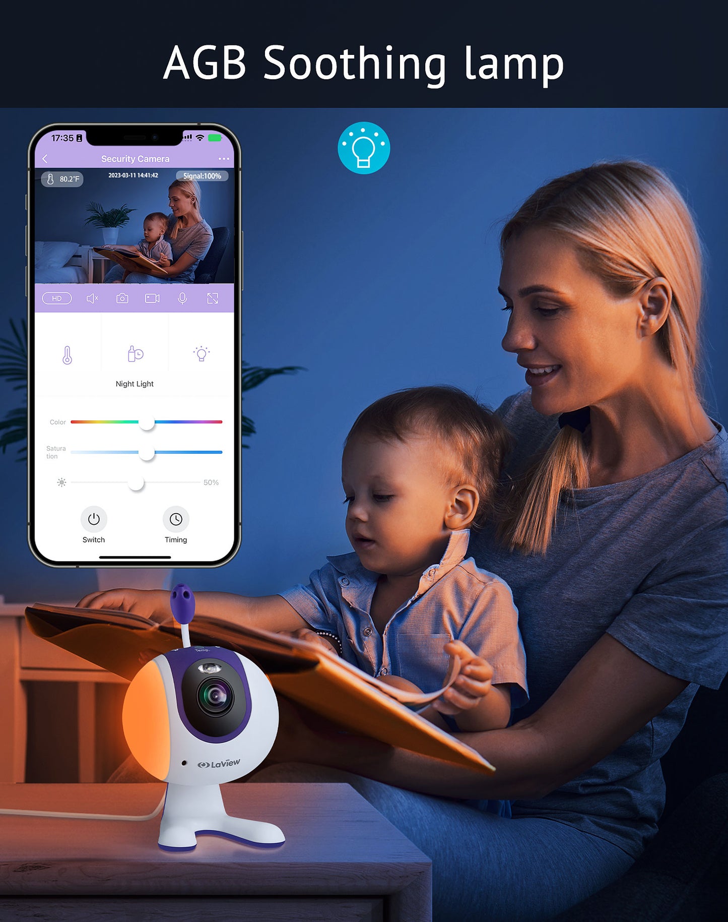 E1 Baby Monitor with temperature and humidity sensor
