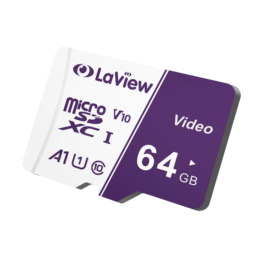 Laview MicroSD Card, Video Grade, Purple Card, 100MB/s