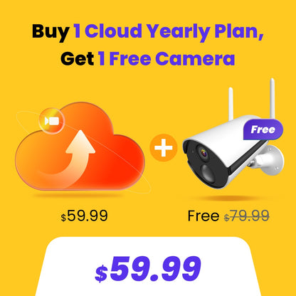Buy 1 cloud plan, get 1 Free Battery Camera