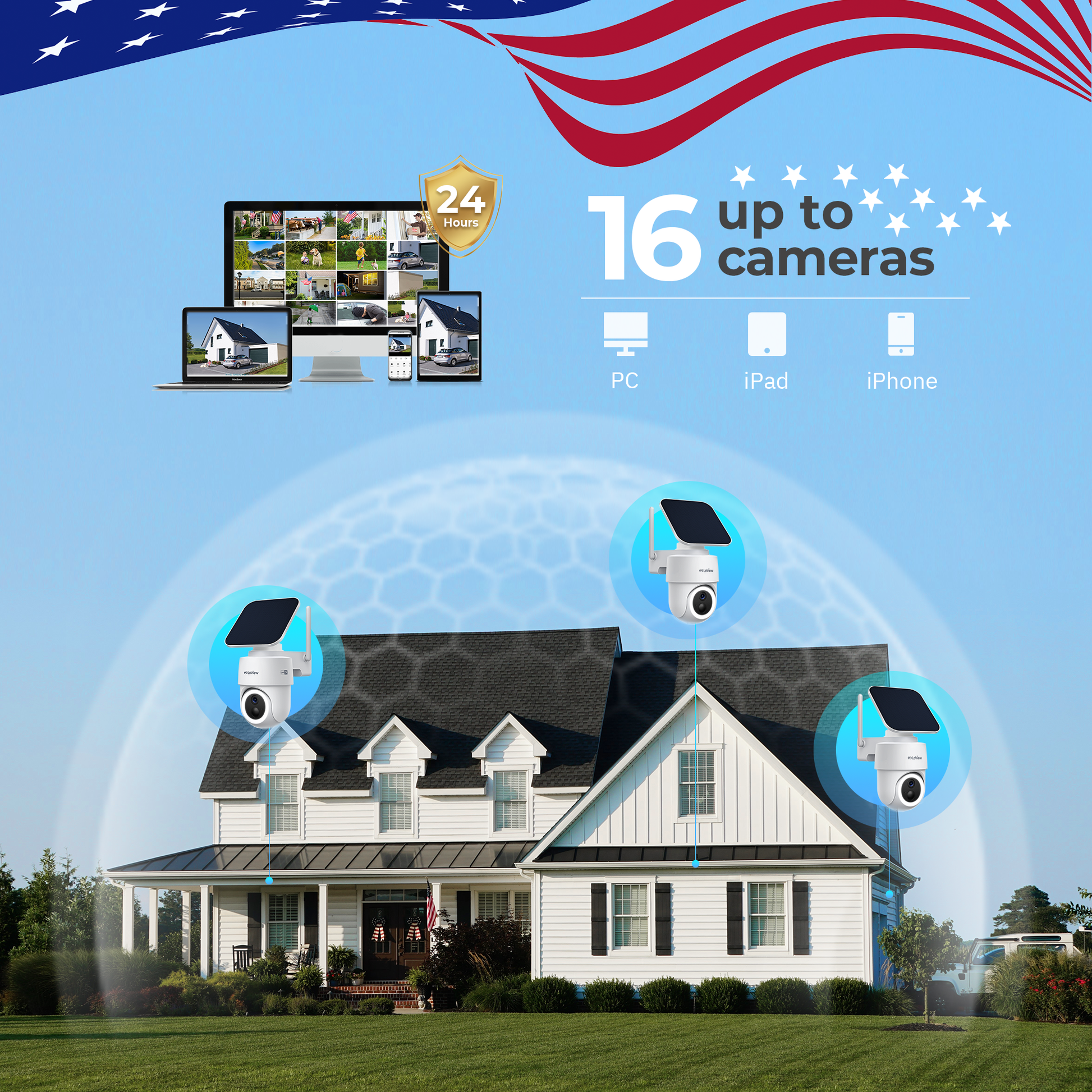 R28 Wire-free Outdoor Camera – LaView Store USA R28 Wire-free Outdoor Camera – LaView Store USA