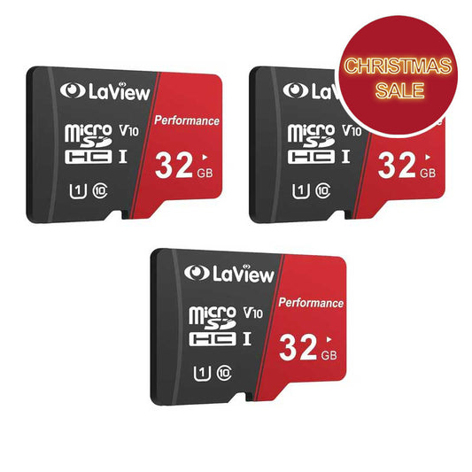 LaView 32GB Micro SD Card (3-Pack), Micro SDXC UHS-I Memory Card – 95MB/s