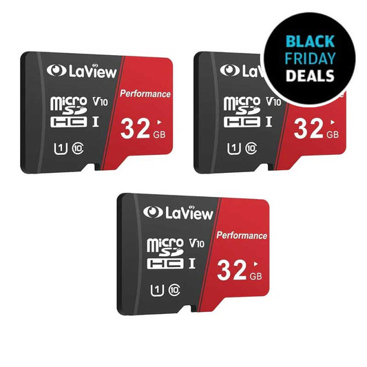 LaView 32GB Micro SD Card (3-Pack), Micro SDXC UHS-I Memory Card – 95MB/s