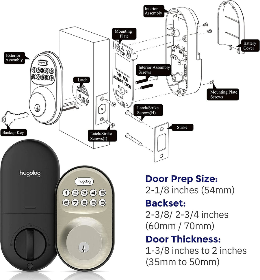 JU02 Electronic Deadbolt Lock